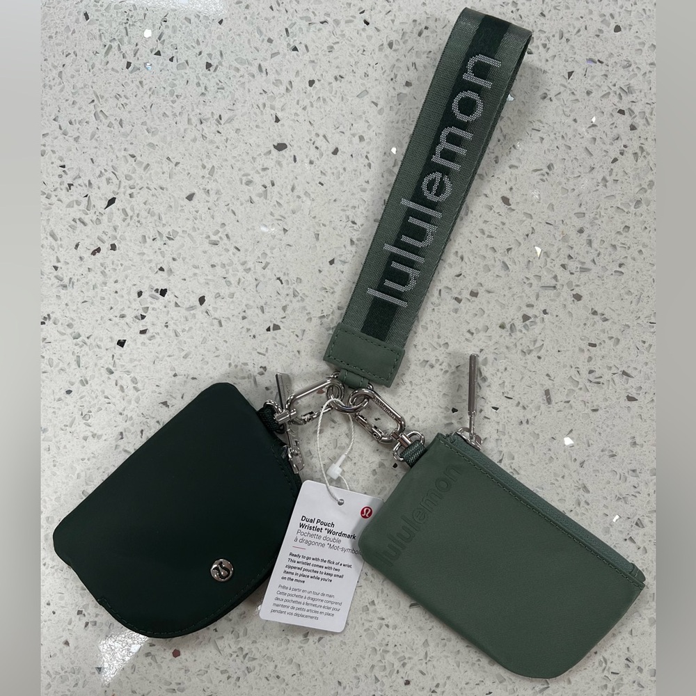 Lululemon Dual Pouch Wristlet.